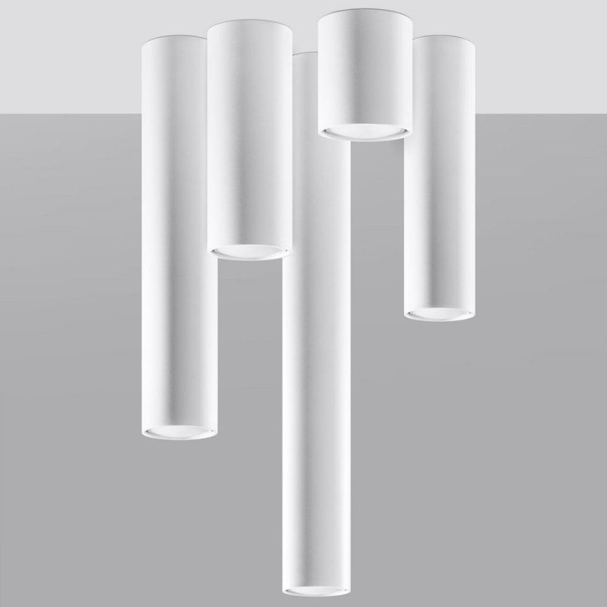Foco LAGOS 1xGU10/10W/230V 20 cm blanco
