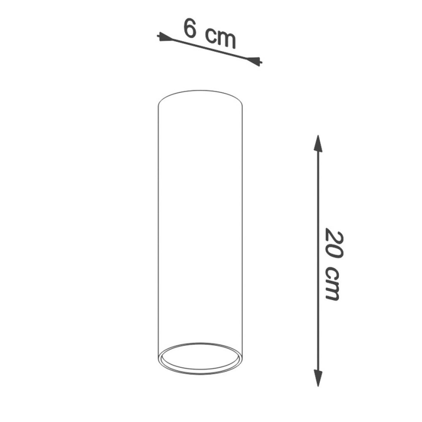 Foco LAGOS 1xGU10/10W/230V 20 cm blanco