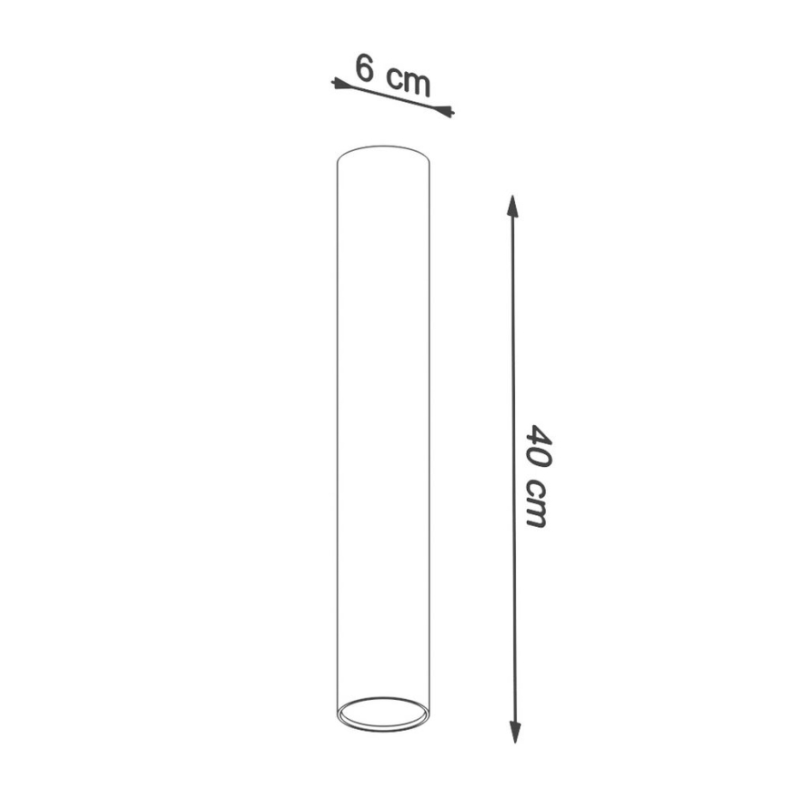 Foco LAGOS 1xGU10/10W/230V 40 cm blanco