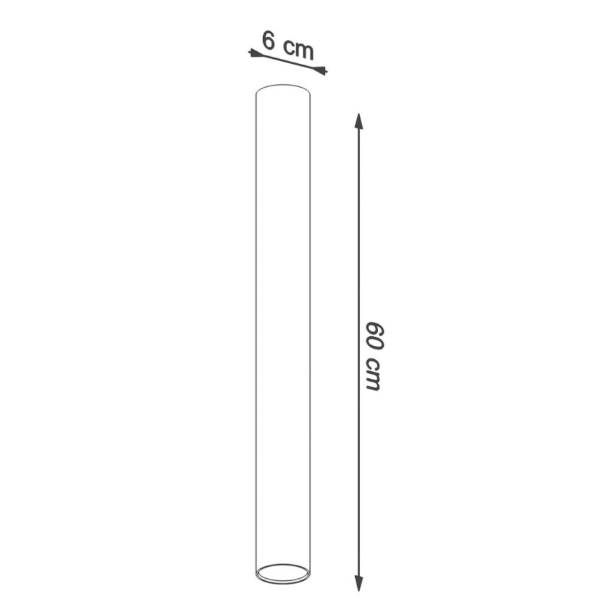Foco LAGOS 1xGU10/10W/230V 60 cm blanco