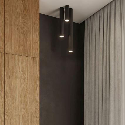 Foco LAGOS 1xGU10/10W/230V 10 cm negro