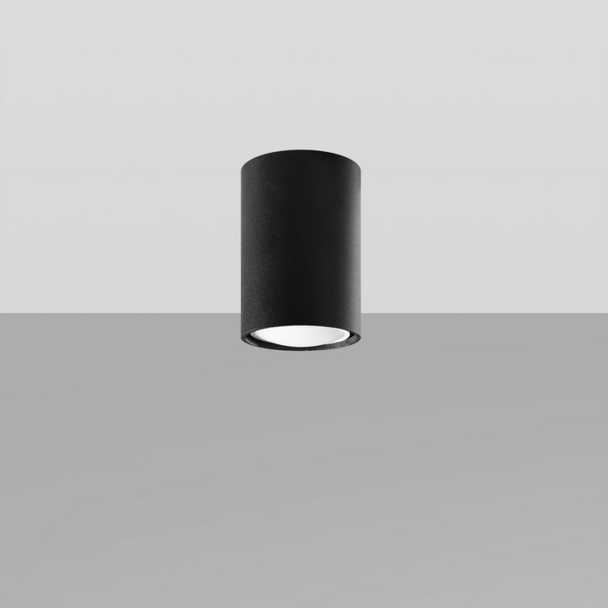 Foco LAGOS 1xGU10/10W/230V 10 cm negro