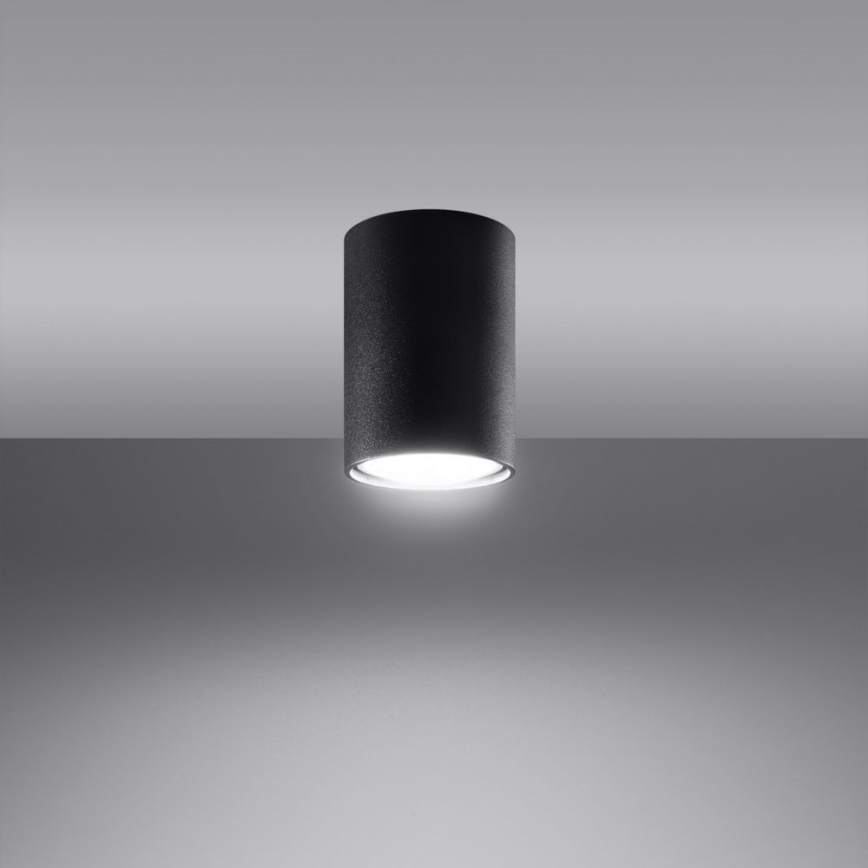 Foco LAGOS 1xGU10/10W/230V 10 cm negro