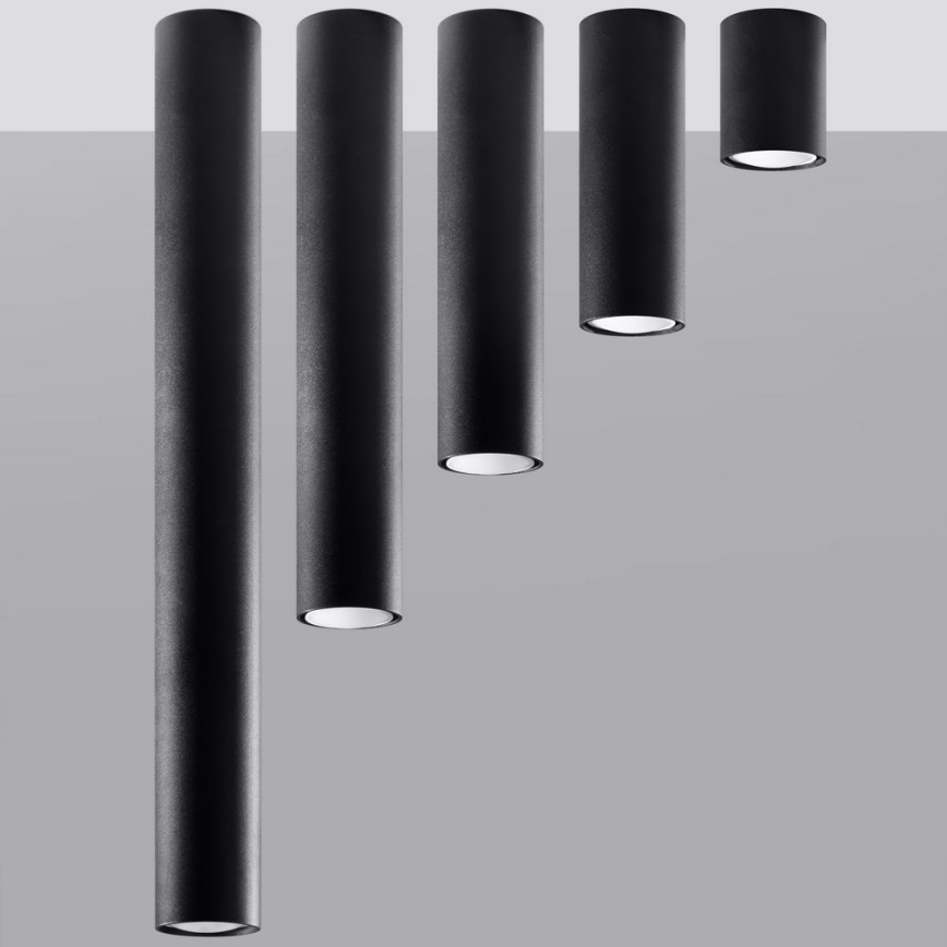 Foco LAGOS 1xGU10/10W/230V 10 cm negro