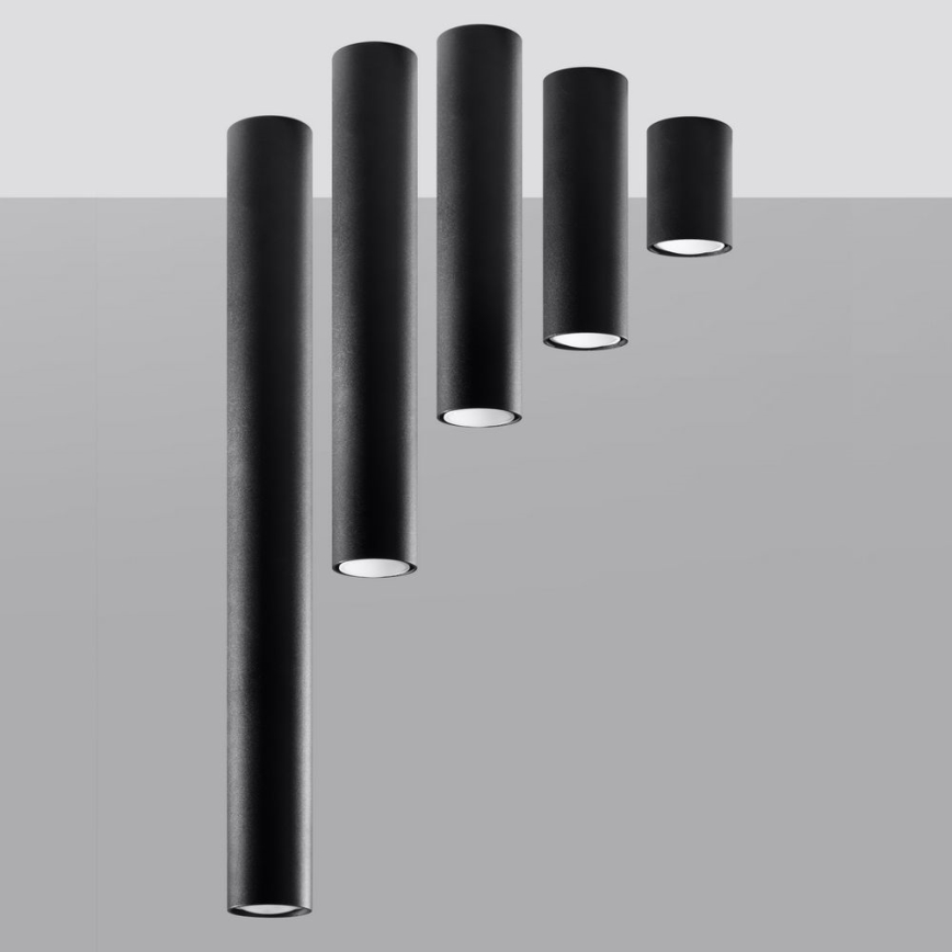 Foco LAGOS 1xGU10/10W/230V 10 cm negro