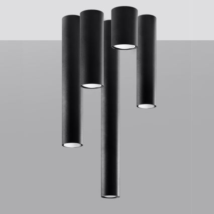 Foco LAGOS 1xGU10/10W/230V 10 cm negro
