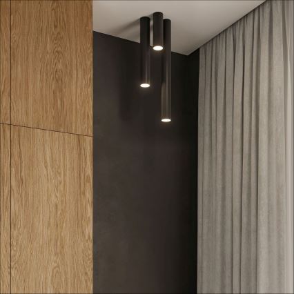 Foco LAGOS 1xGU10/10W/230V 20 cm negro