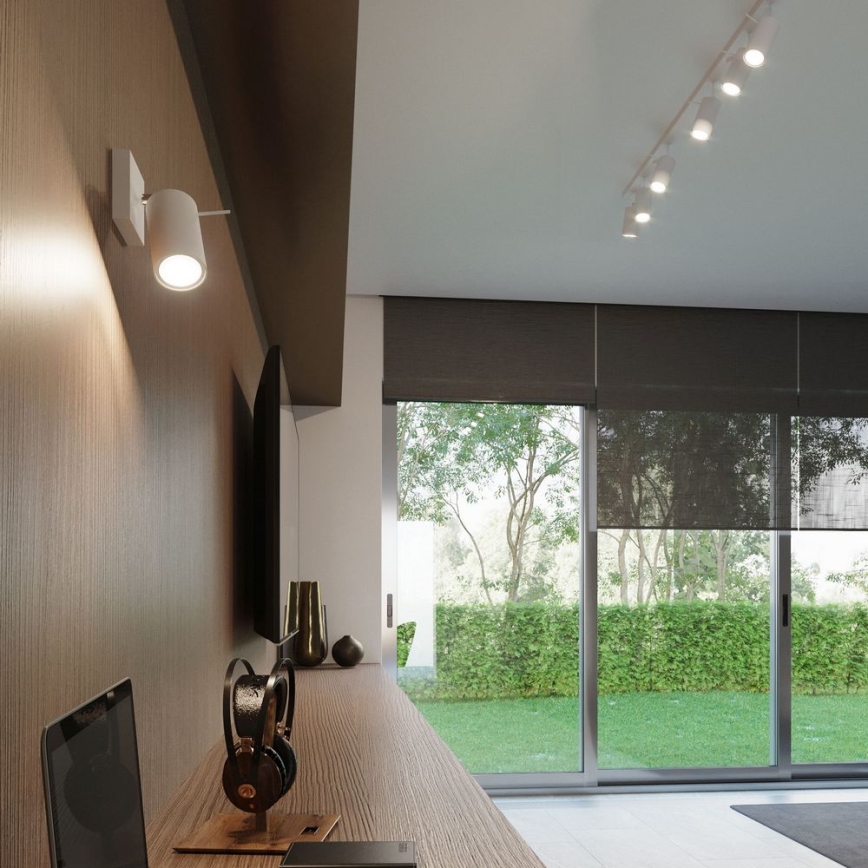 Foco de pared RING 1xGU10/10W/230V blanco