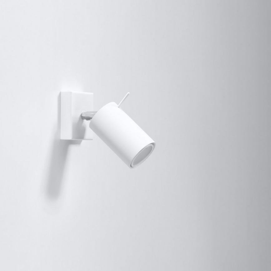 Foco de pared RING 1xGU10/10W/230V blanco