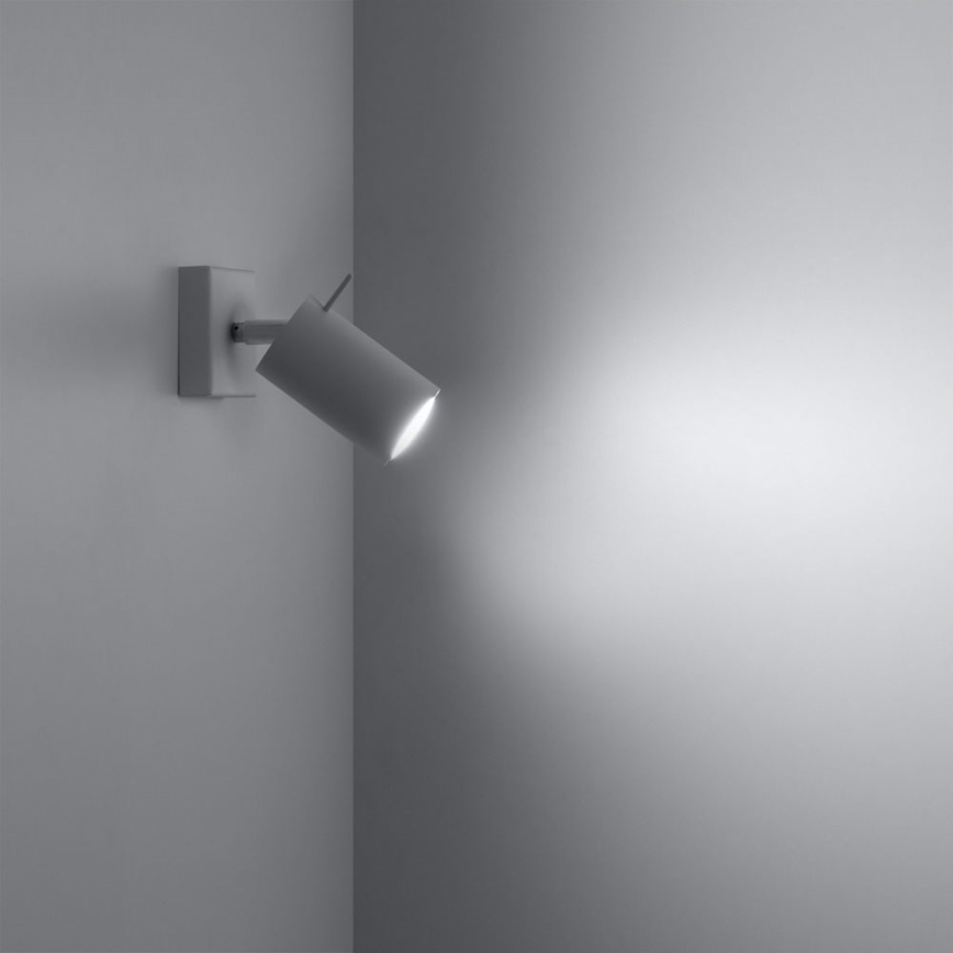 Foco de pared RING 1xGU10/10W/230V blanco