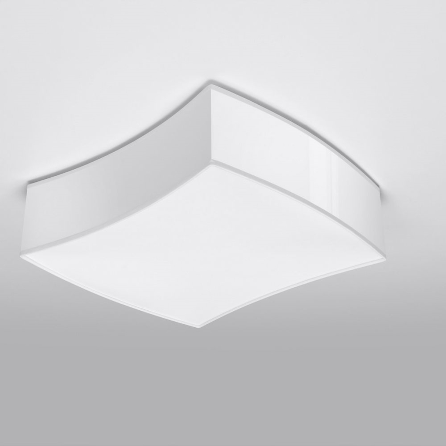 Plafón SQUARE 2xE27/60W/230V blanco