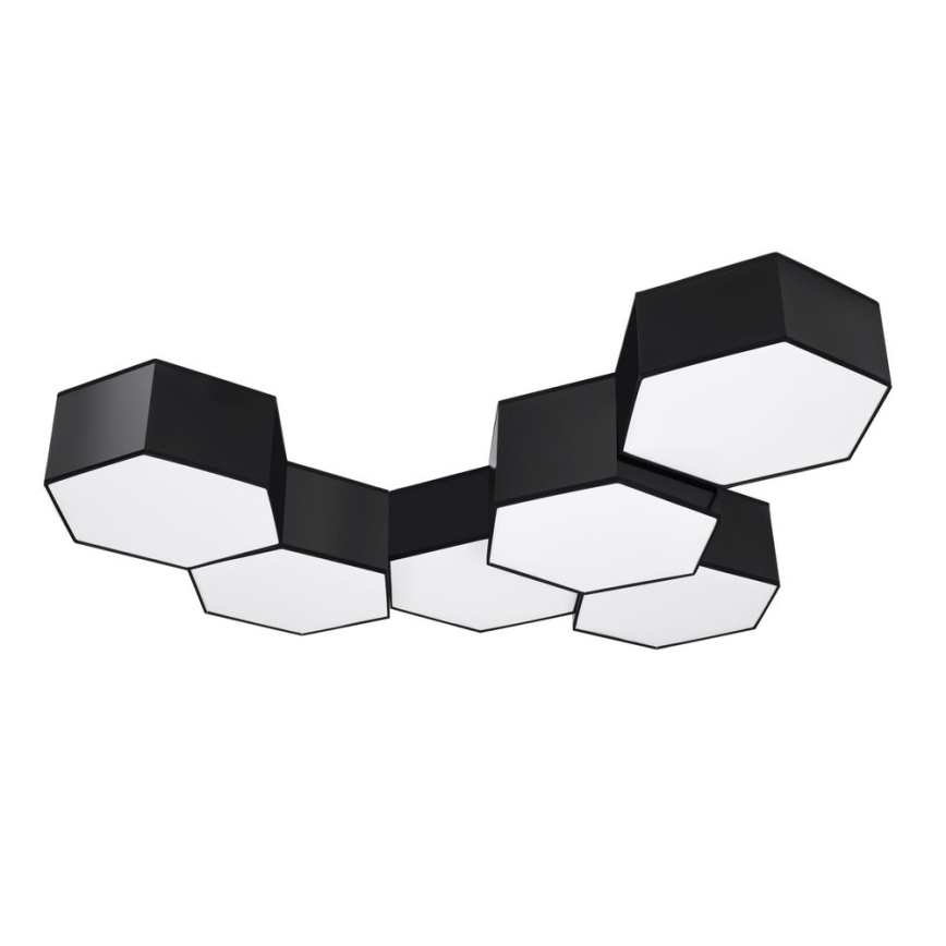 Plafón SUNDE 2xE27/60W/230V 11,5 cm negro
