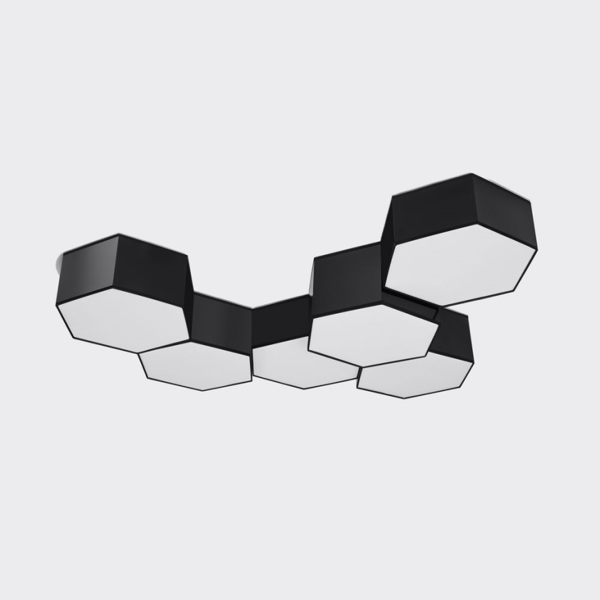 Plafón SUNDE 2xE27/60W/230V 11,5 cm negro