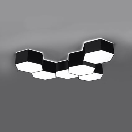 Plafón SUNDE 2xE27/60W/230V 11,5 cm negro