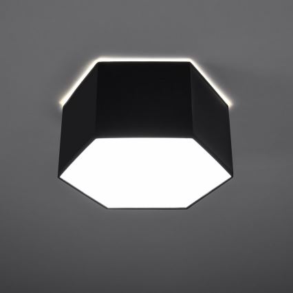 Plafón SUNDE 2xE27/60W/230V 15,5 cm negro