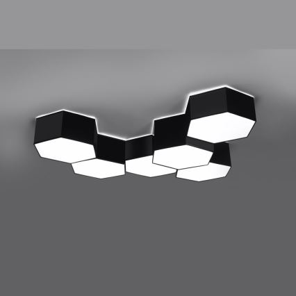 Plafón SUNDE 2xE27/60W/230V 15,5 cm negro