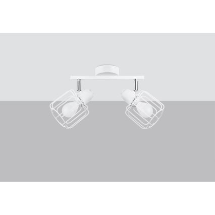 Foco BELUCI 2xE14/40W/230V blanco