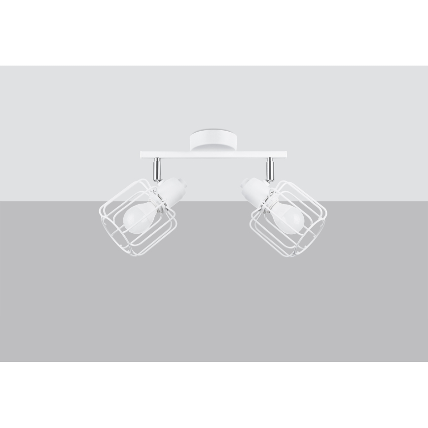 Foco BELUCI 2xE14/40W/230V blanco