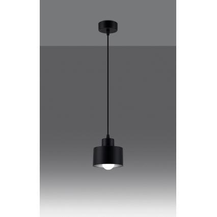 Lámpara colgante SAVAR 1xE27/60W/230V negro