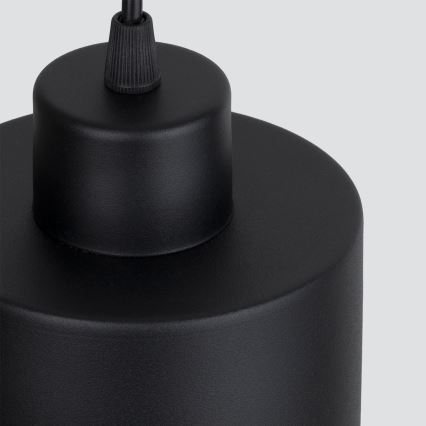 Lámpara colgante SAVAR 1xE27/60W/230V negro