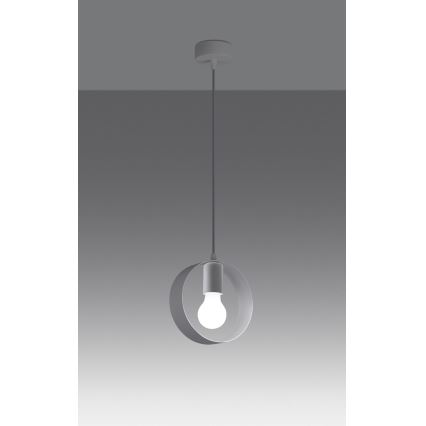 Lámpara colgante TITRAN 1xE27/60W/230V blanco