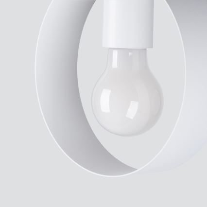 Lámpara colgante TITRAN 1xE27/60W/230V blanco