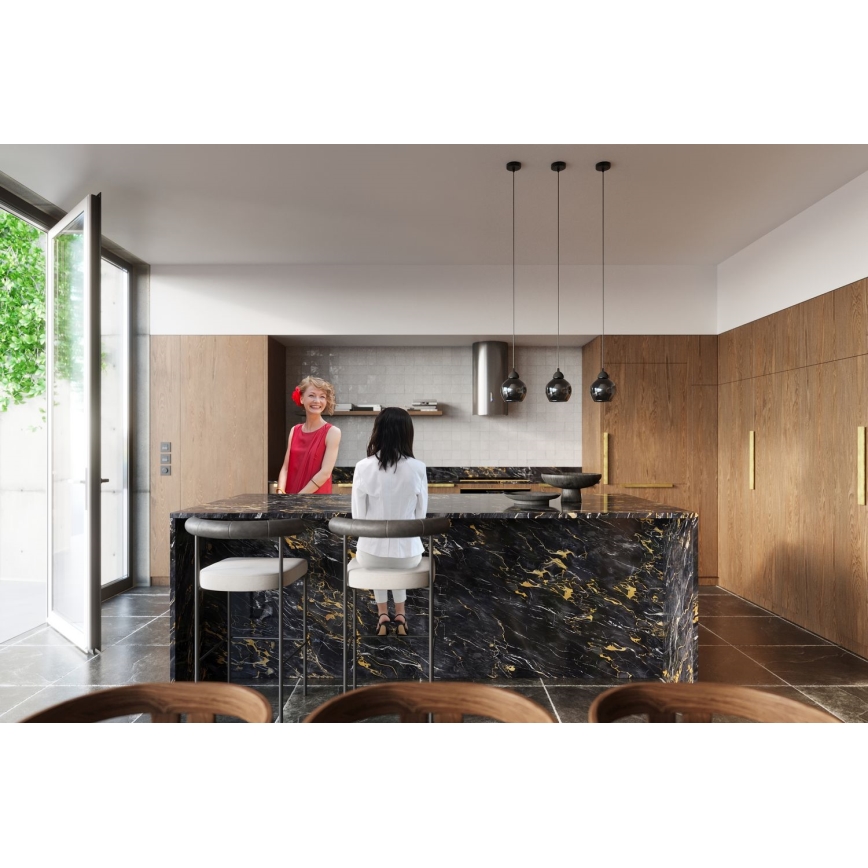 Lámpara colgante ALINO 1xE27/60W/230V negro