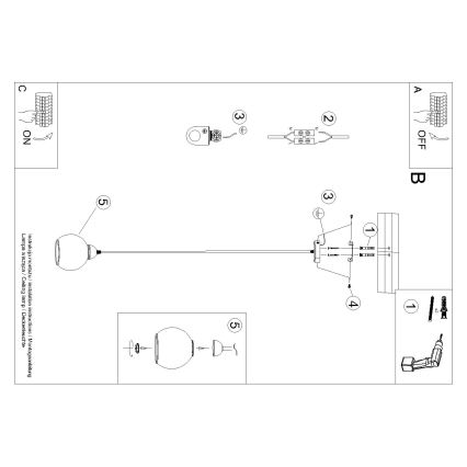 Lámpara colgante ALINO 1xE27/60W/230V negro