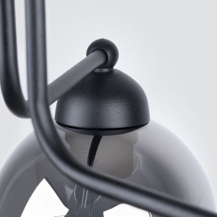 Lámpara colgante FILLAN 3xE27/60W/230V negro