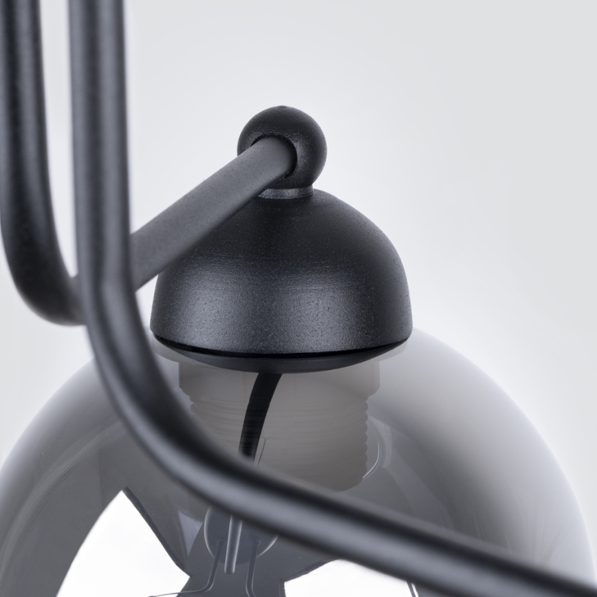 Lámpara colgante FILLAN 3xE27/60W/230V negro