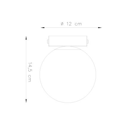 Plafón YOLI 1xG9/12W/230V blanco