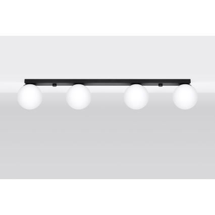 Plafón YOLI 4xG9/12W/230V negro