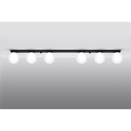 Plafón YOLI 6xG9/12W/230V negro