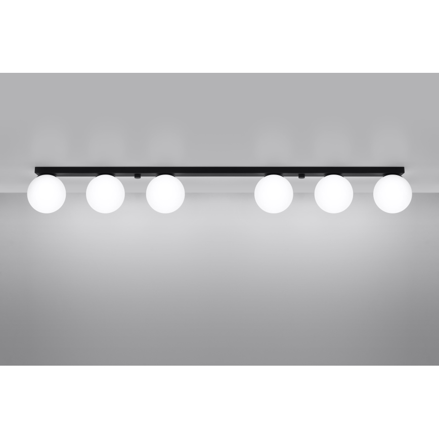 Plafón YOLI 6xG9/12W/230V negro