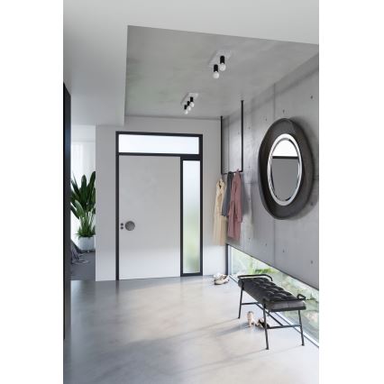 Foco TAVO 2xE27/15W/230V concreto