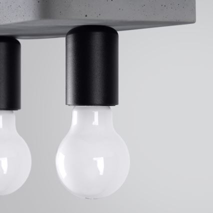 Foco TAVO 2xE27/15W/230V concreto