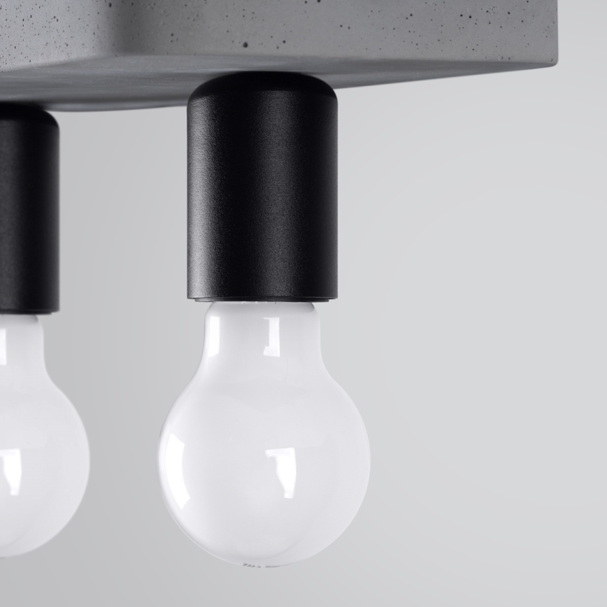 Foco TAVO 2xE27/15W/230V concreto