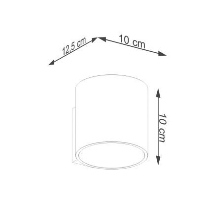 Foco de pared ORBIS 1xG9/8W/230V dorado