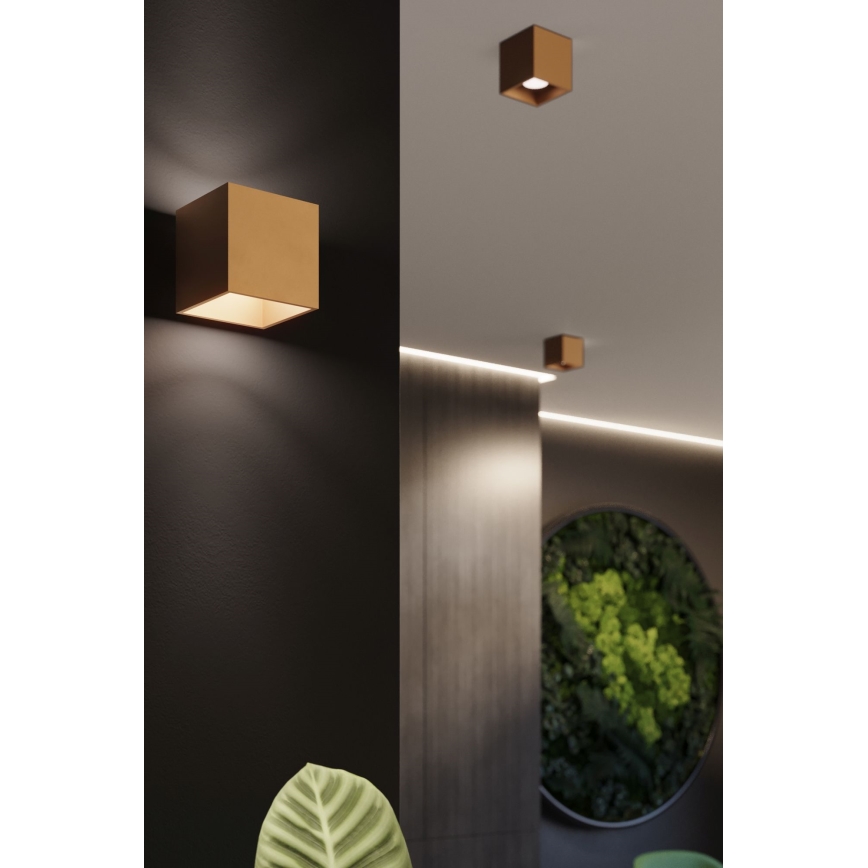 Foco de pared QUAD 1xG9/8W/230V dorado
