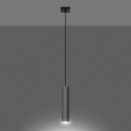 Lámpara colgante LAGOS 1xGU10/10W/230V cromo brillante
