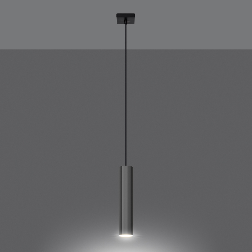 Lámpara colgante LAGOS 1xGU10/10W/230V cromo brillante