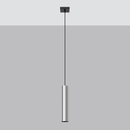 Lámpara colgante LAGOS 1xGU10/10W/230V cromo brillante