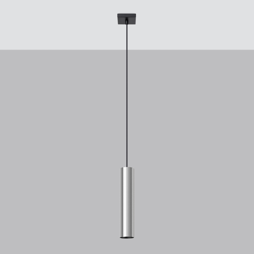 Lámpara colgante LAGOS 1xGU10/10W/230V cromo brillante