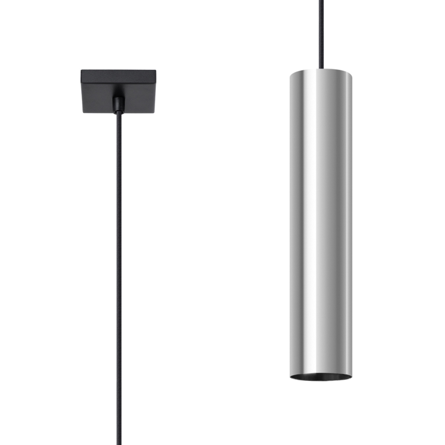 Lámpara colgante LAGOS 1xGU10/10W/230V cromo brillante