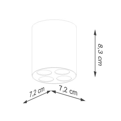 Foco LED ZOE LED/9W/230V blanco