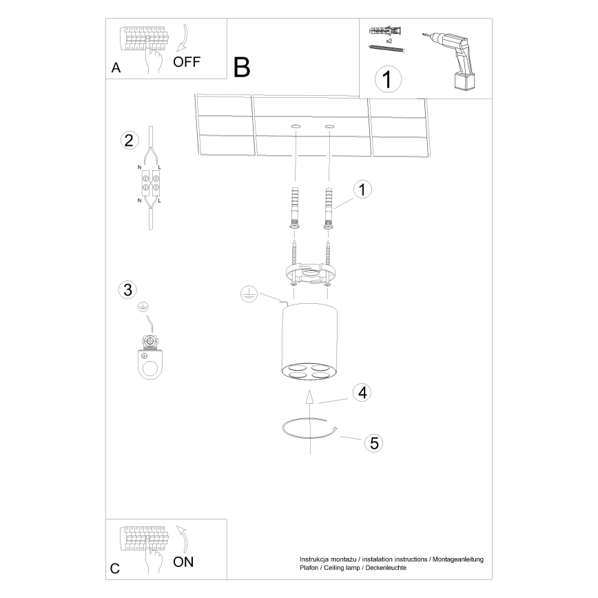 Foco LED ZOE LED/9W/230V blanco