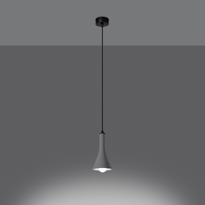 Lámpara colgante REA 1xE14/12W/230V concreto