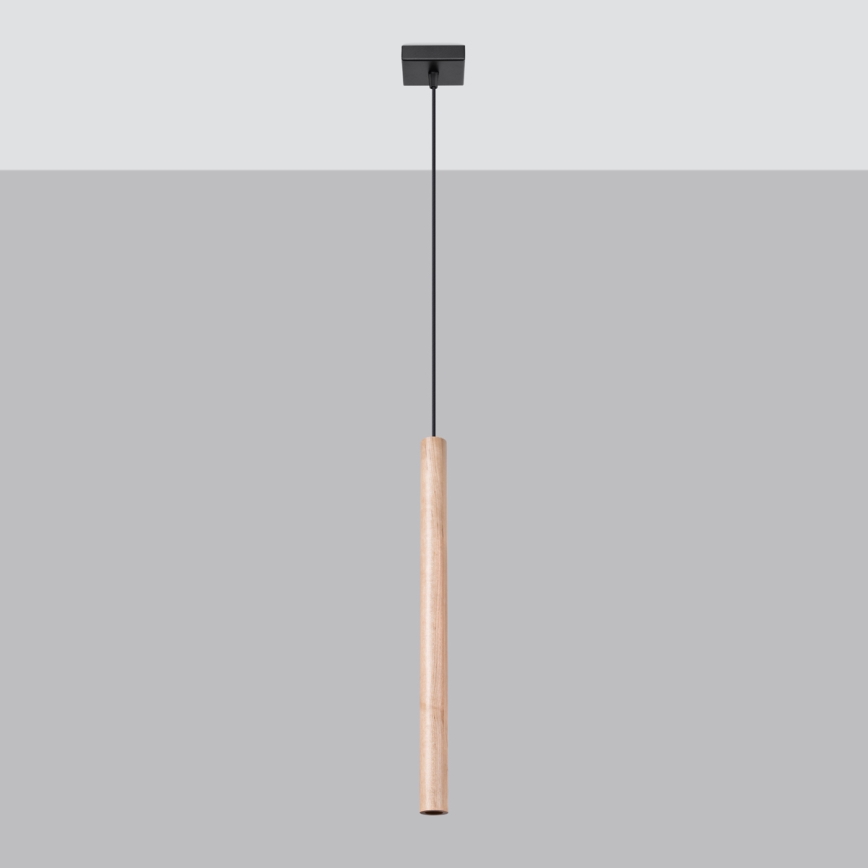 Lámpara colgante PASTELO 1xG9/8W/230V madera