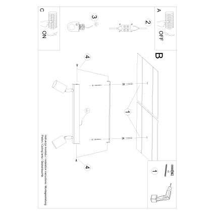 Foco VERDO 2xGU10/10W/230V negro