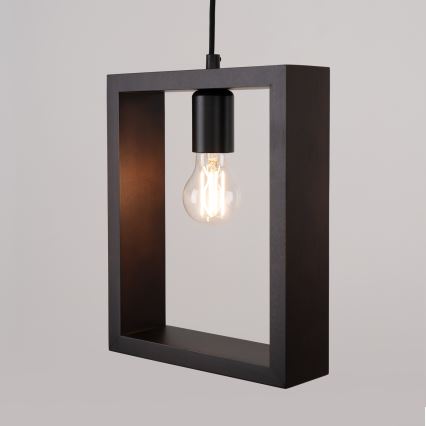 Lámpara colgante ARIES 1xE27/15W/230V haya/wenge